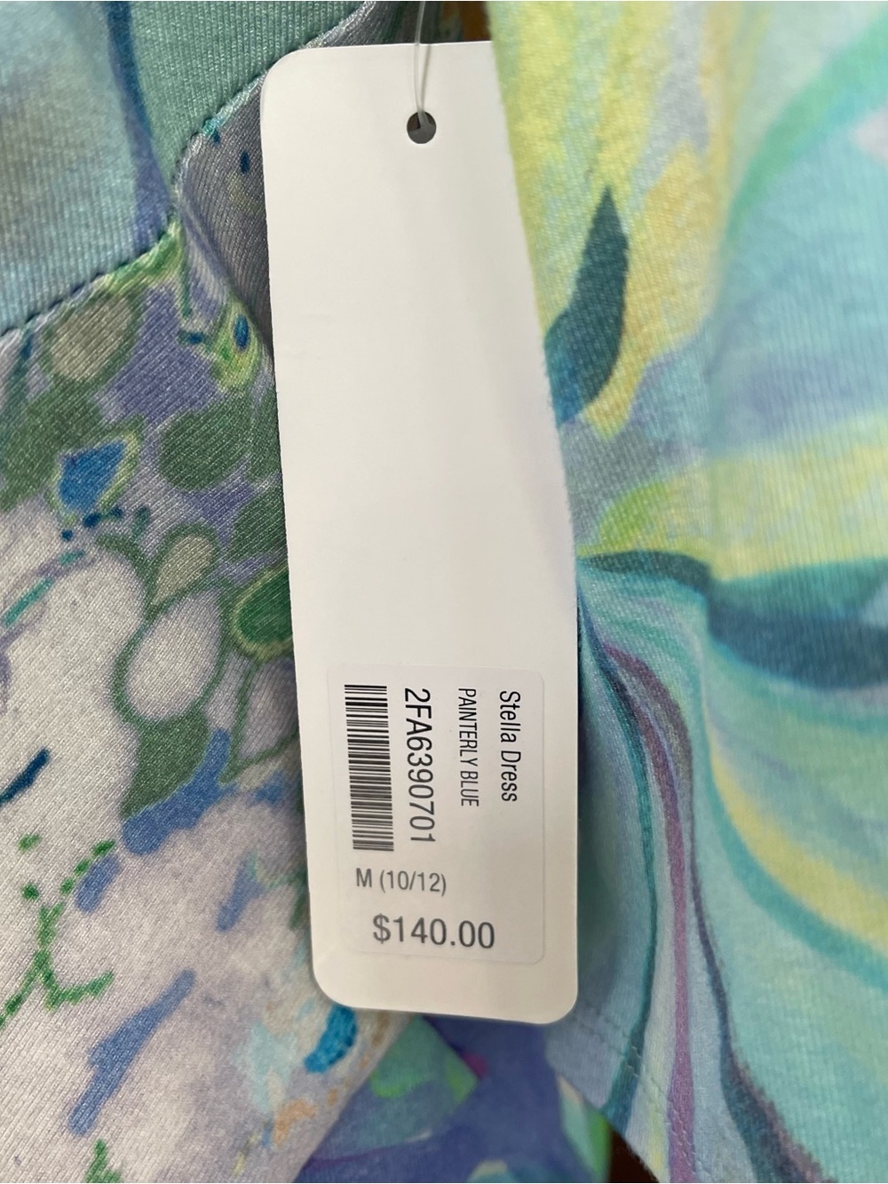 NWT Soft Surroundings Stella Dress Maxi Scoop Neck Half Sleeve Blue Aqua Green M - Picture 10 of 16